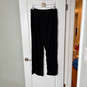 Jenni Kayne Women’s Size 12 Black Charcoal Viscose Blend Tailored Slacks